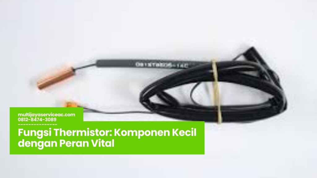 fungsi thermistor, sensor suhu elektronik, thermistor NTC PTC, pengatur suhu perangkat, aplikasi thermistor industri