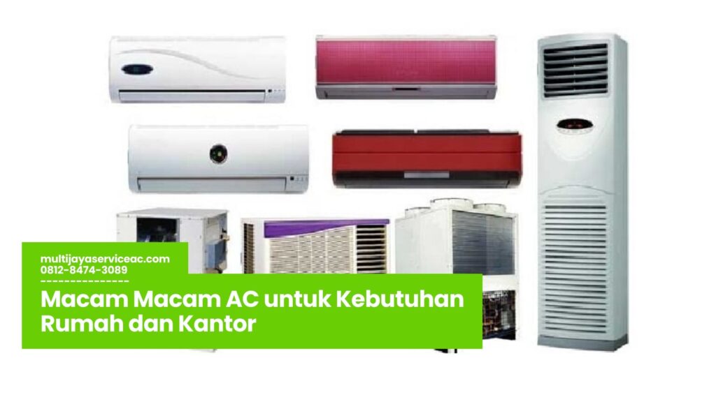 macam macam AC, jenis AC hemat energi, AC split dan central, AC portable elegan, rekomendasi AC terbaik