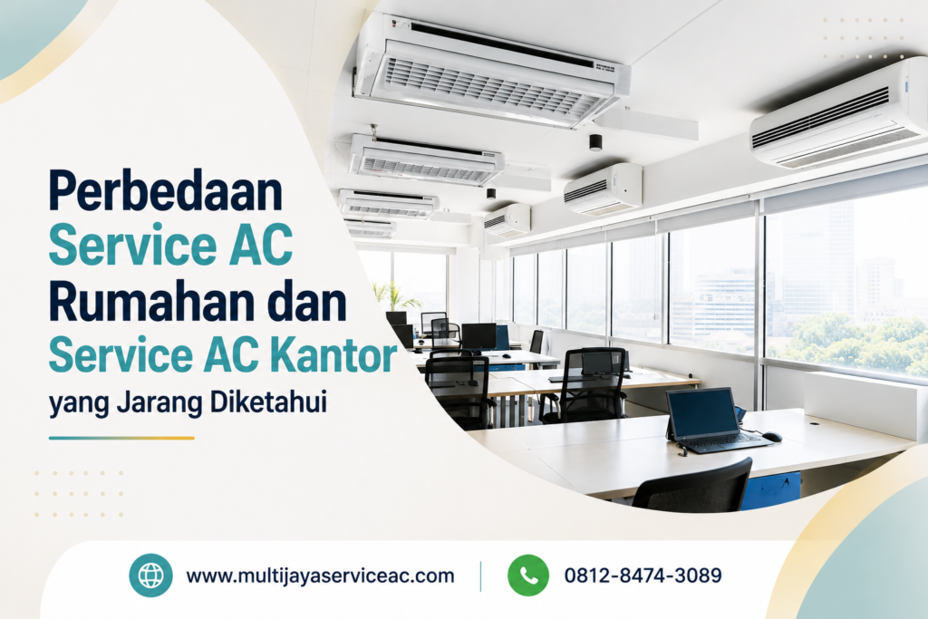 Perbedaan Service AC Kantor dan Servic AC Rumah